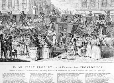 The Military Prophet, or a Flight from Providence, 1750 by English School