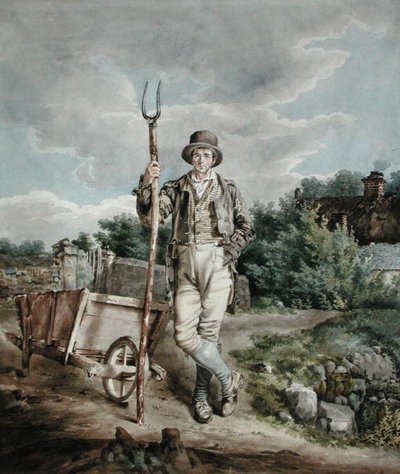 The Muck Spreader, c.1830 by English School