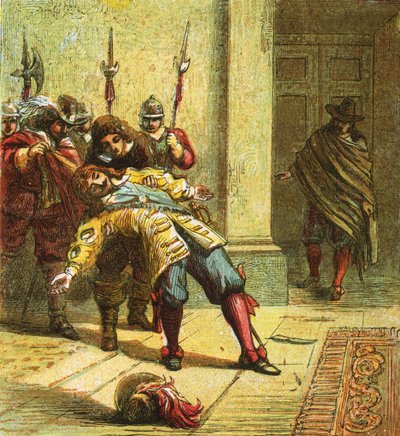 The Murder of Buckingham by English School