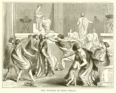 The Murder of King Philip by English School