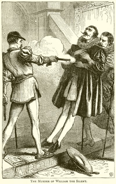 The Murder of William the Silent by English School