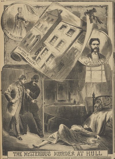 The Mysterious Murder at Hull, Illustrated Police News by English School