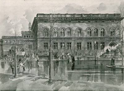 The National Portrait Gallery on Trafalgar Square by English School