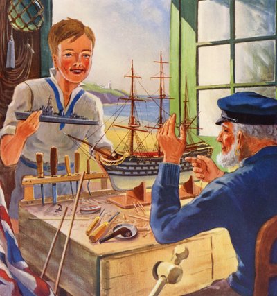 The Nelson Touch, Old and Young Ship Model Makers by English School