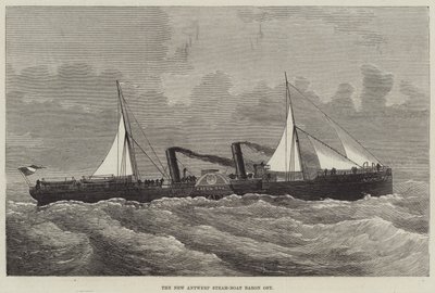 The New Antwerp Steam-Boat Baron Osy by English School