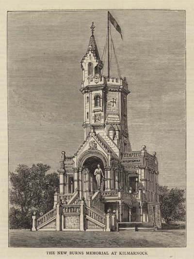 The New Burns Memorial at Kilmarnock by English School