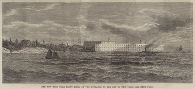 The New Fort near Sandy Hook, at the Entrance to the Bay of New York by English School