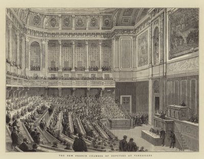 The New French Chamber of Deputies at Versailles by English School