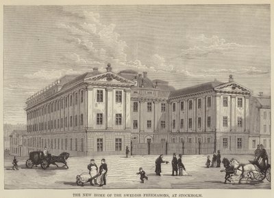 The New Home of the Swedish Freemasons, at Stockholm by English School