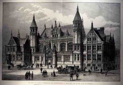 The New Law Courts at Birmingham, the Foundation Stone of which was Laid by the Queen by English School