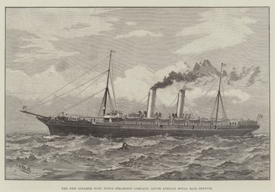 The New Steamer Scot, Union Steamship Company, South African Royal Mail Service by English School