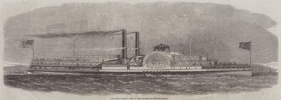 The New World, one of the Hudson River Steamers by English School