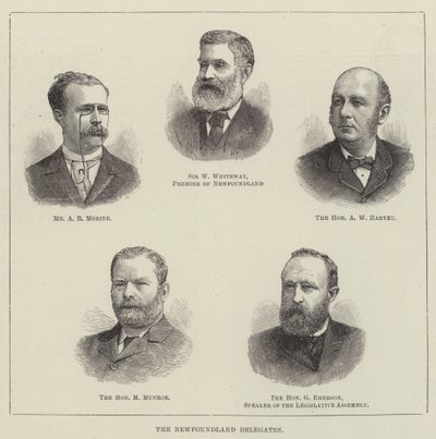 The Newfoundland Delegates by English School