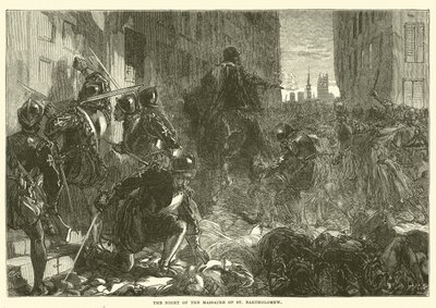 The Night of the Massacre of St Bartholomew by English School