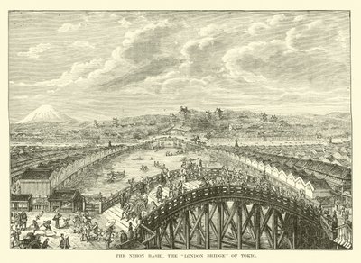 The Nihon Bashi, the London Bridge of Tokyo by English School