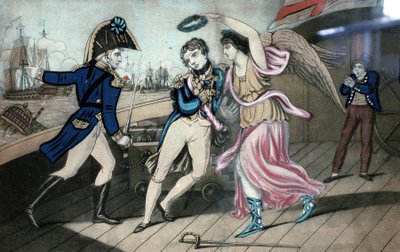 The Noble Admiral Lord Nelson, falling in the Arms of Victory, March 11 by English School