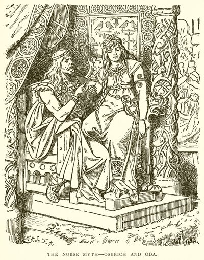 The Norse Myth--Oserich and Oda by English School