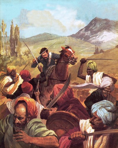 The North West Frontier: The Lone Horseman by English School