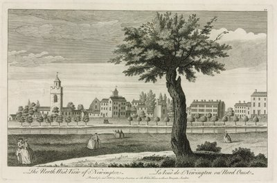 The North West View of Newington by English School