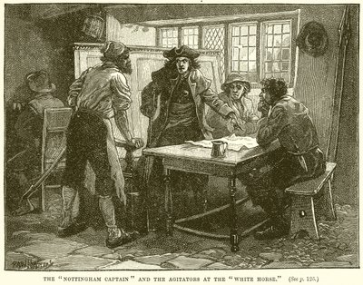 The Nottingham Captain and the Agitators at the White Horse by English School