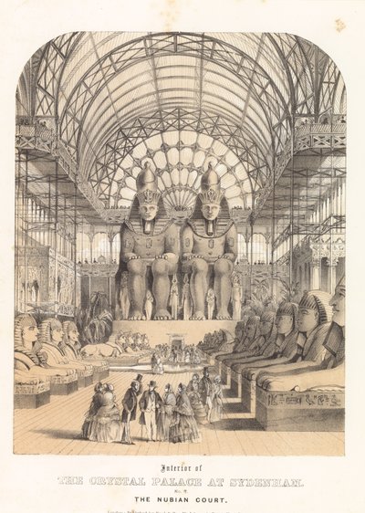 The Nubian Court at the Crystal Palace at Sydenham by English School