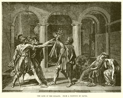 The Oath of the Horatii by English School