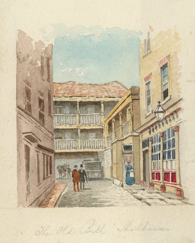 The Old Bell Inn, Holborn, London by English School