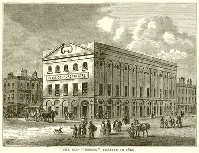 The Old Coburg Theatre in 1820 by English School