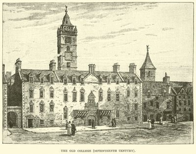 The Old College, Seventeenth Century by English School