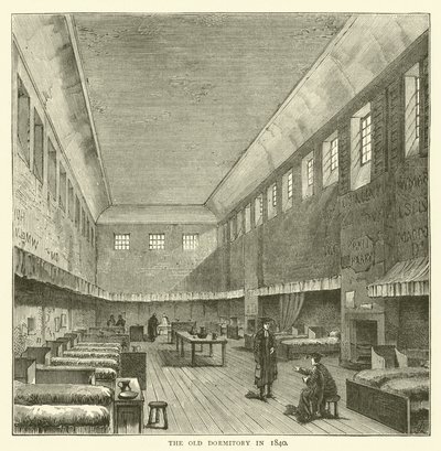 The Old Dormitory in 1840 by English School