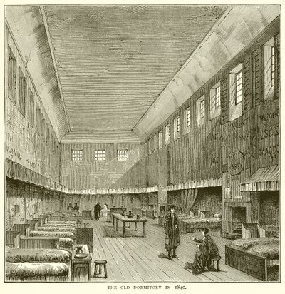 The Old Dormitory in 1840 by English School