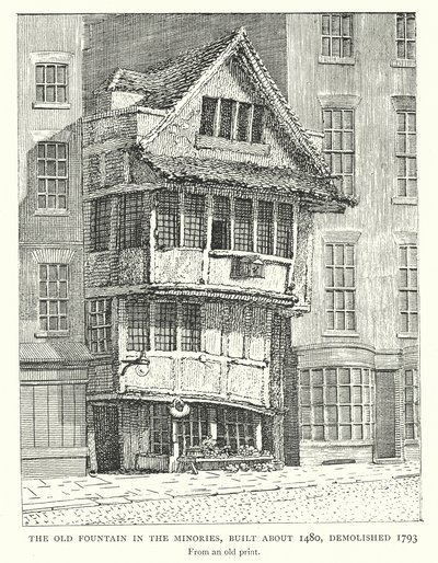 The Old Fountain in the Minories, Built about 1480, Demolished 1793 by English School