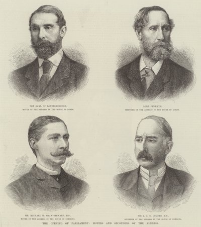 The Opening of Parliament, Movers and Seconders of the Address by English School
