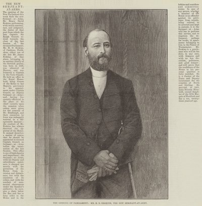The Opening of Parliament, Mr H D Erskine, the New Serjeant-at-Arms by English School