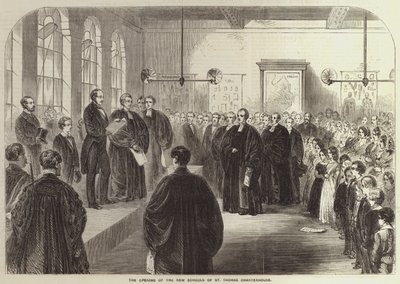 The Opening of the New Schools of St Thomas Charterhouse by English School