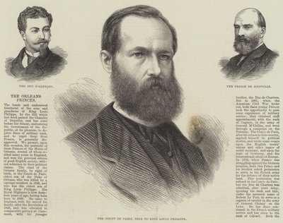 The Orleans Princes (engraving) by English School