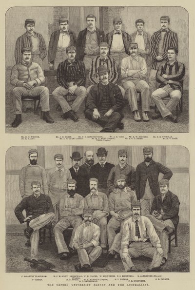 The Oxford University Eleven and the Australians by English School