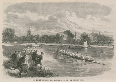 The Oxford University Eight Training on the Isis by English School