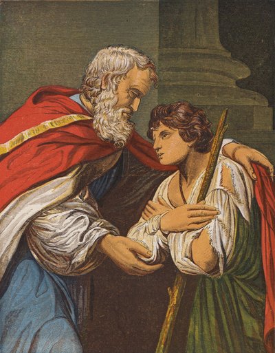 The Parable of the Prodigal Son by English School