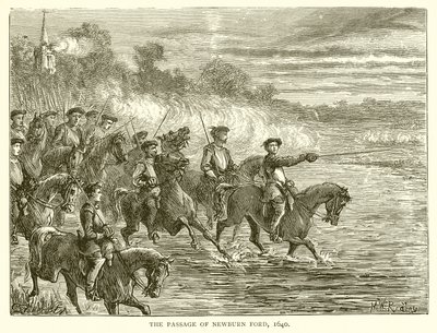 The Passage of Newburn Ford, 1640 by English School