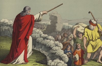 The Passage of the Red Sea by English School