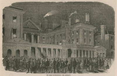 The Peace Illuminations at the Admiralty by English School