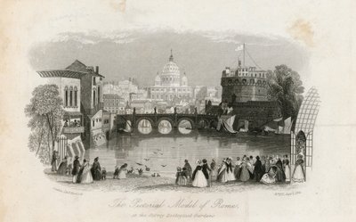The Pictorial Model of Rome and the Surrey Zoological Gardens by English School