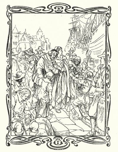 The Pilgrim Fathers by English School
