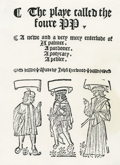 The Play called the foure PP, c. 1530 by English School