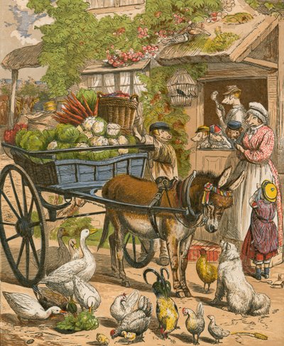 The Porker Family Who Stayed at Home to Eat Roast Beef by English School