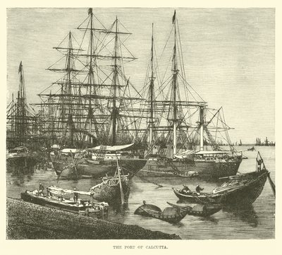 The Port of Calcutta by English School