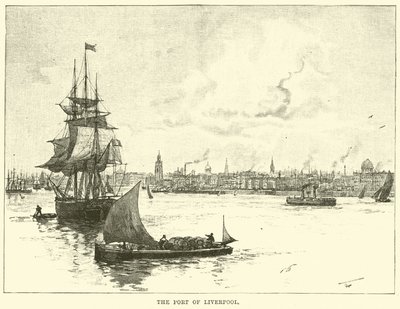 The Port of Liverpool by English School