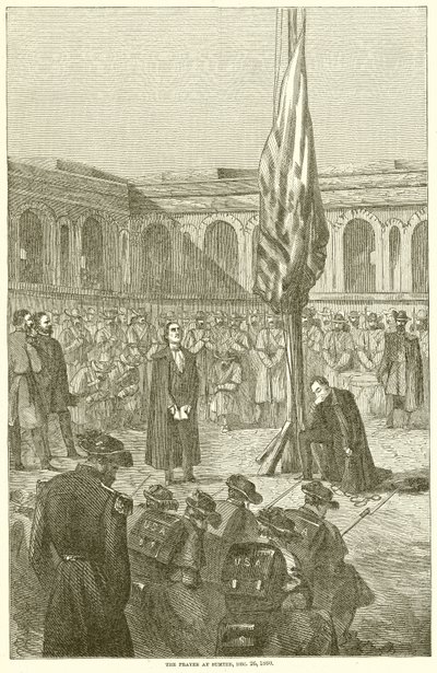 The Prayer at Sumter, Dec. 26, 1860 by English School