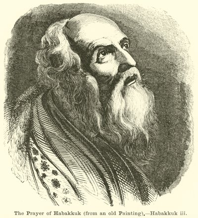 The Prayer of Habakkuk (from an old Painting) by English School